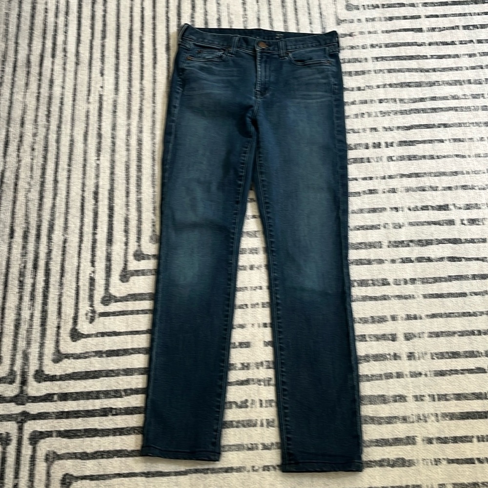 J. CREW deep indigo high rise skinny jeans